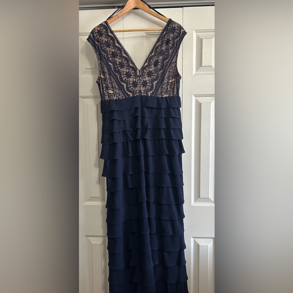Adrianna Papell Navy Sheath Dress